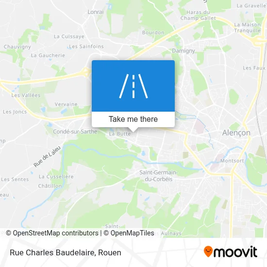 Mapa Rue Charles Baudelaire
