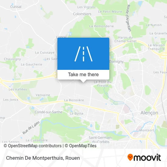 Chemin De Montperthuis map