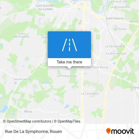 Mapa Rue De La Symphorine
