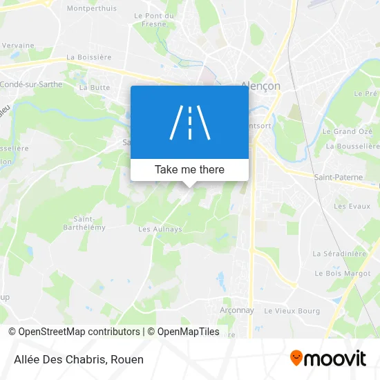 Allée Des Chabris map