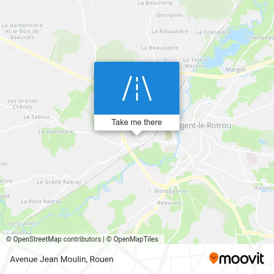 Avenue Jean Moulin map
