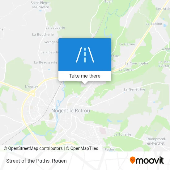 Mapa Rue Des Sentes