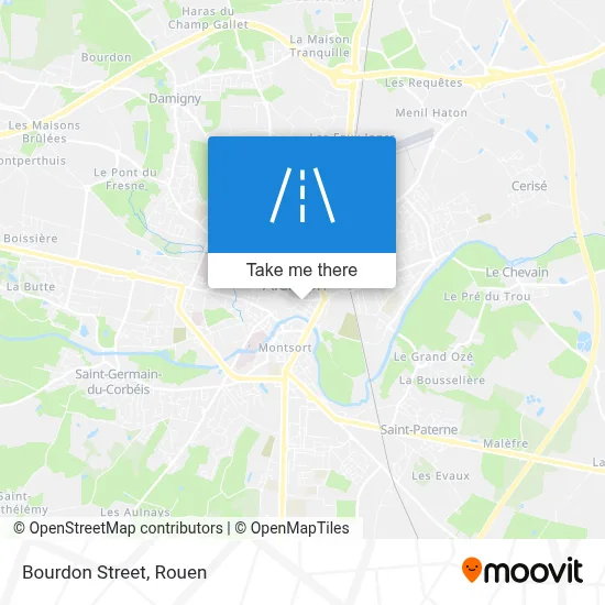 Rue Bourdon map
