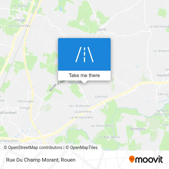 Rue Du Champ Morant map
