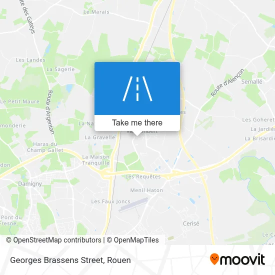 Mapa Rue Georges Brassens