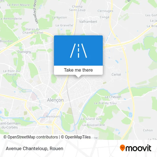 Avenue Chanteloup map