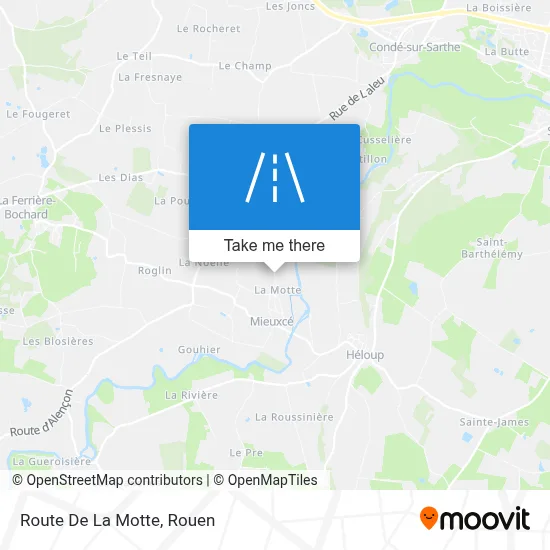 Route De La Motte map