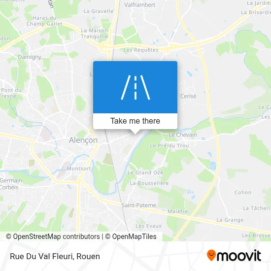 Rue Du Val Fleuri map