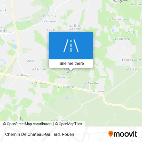 Mapa Chemin De Château-Gaillard