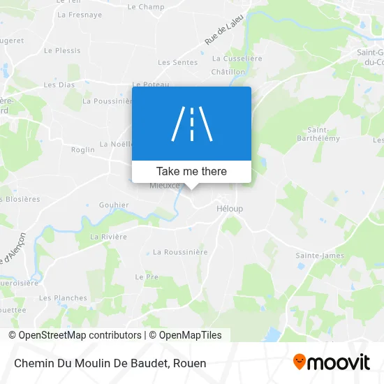 Chemin Du Moulin De Baudet map