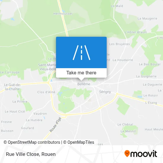 Rue Ville Close map
