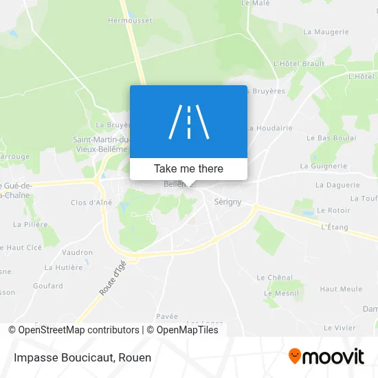 Impasse Boucicaut map