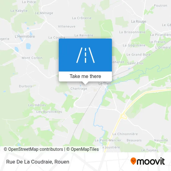 Rue De La Coudraie map