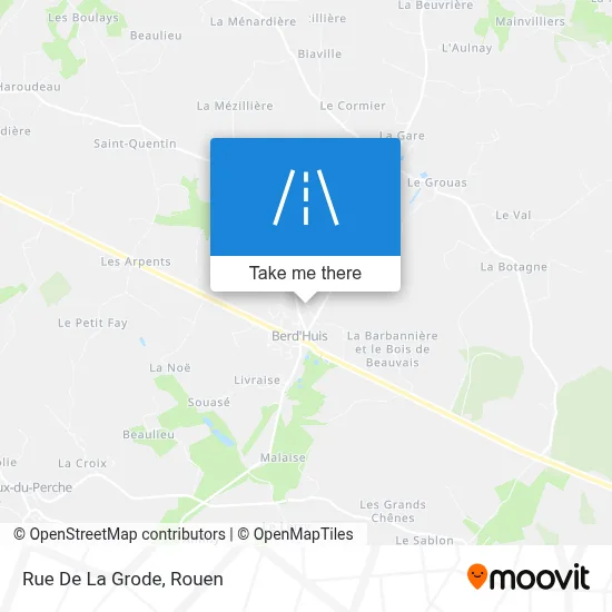 Mapa Rue De La Grode