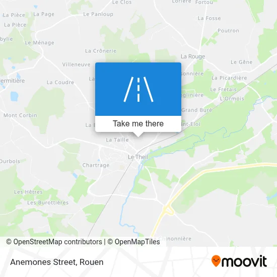 Mapa Rue Des Anémones