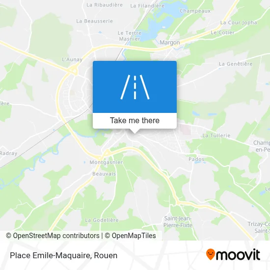 Place Emile-Maquaire map