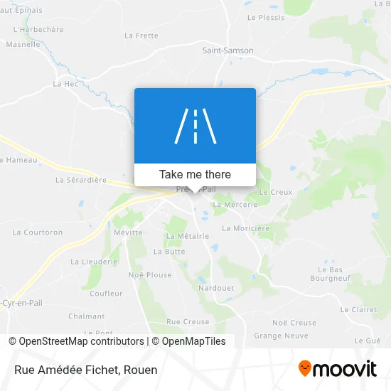 Mapa Rue Amédée Fichet