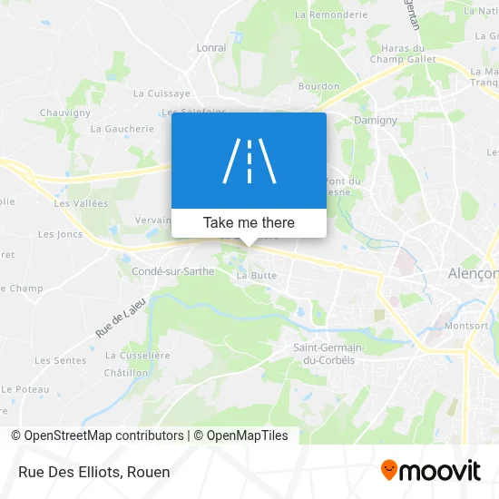 Rue Des Elliots map