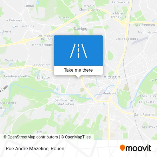 Mapa Rue André Mazeline