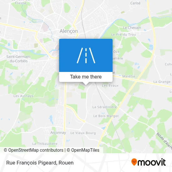 Mapa Rue François Pigeard