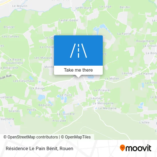 Résidence Le Pain Bénit map