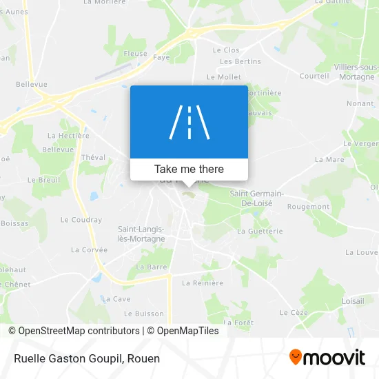 Ruelle Gaston Goupil map