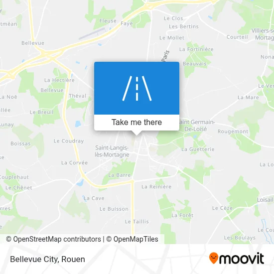 Cité Bellevue map