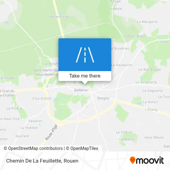 Chemin De La Feuillette map