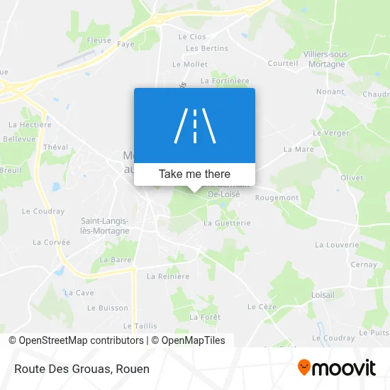 Route Des Grouas map
