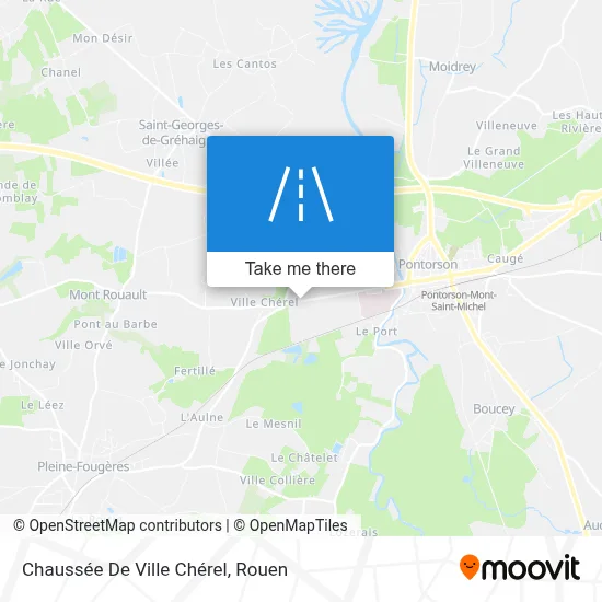 Chaussée De Ville Chérel map