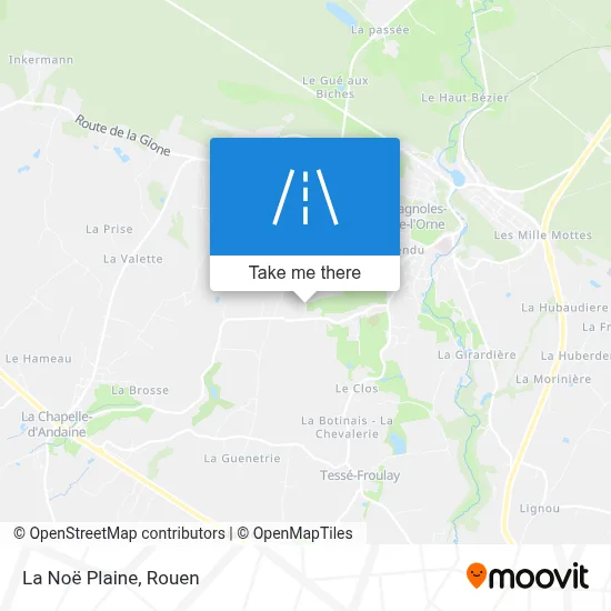 La Noë Plaine map