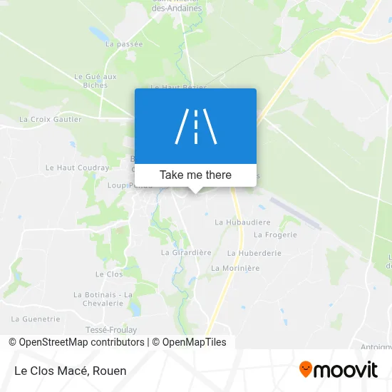 Le Clos Macé map