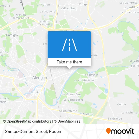 Rue Santos-Dumont map