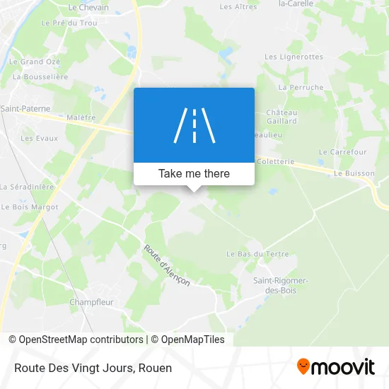 Route Des Vingt Jours map