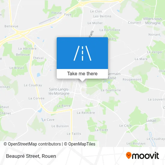 Mapa Rue Beaupré