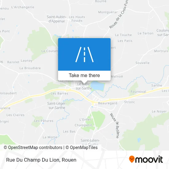 Rue Du Champ Du Lion map