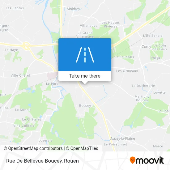 Rue De Bellevue Boucey map