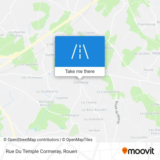 Mapa Rue Du Temple Cormeray