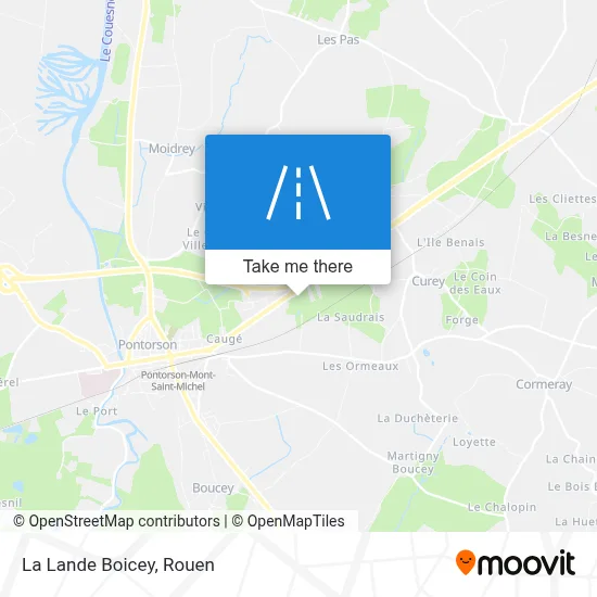 La Lande Boicey map