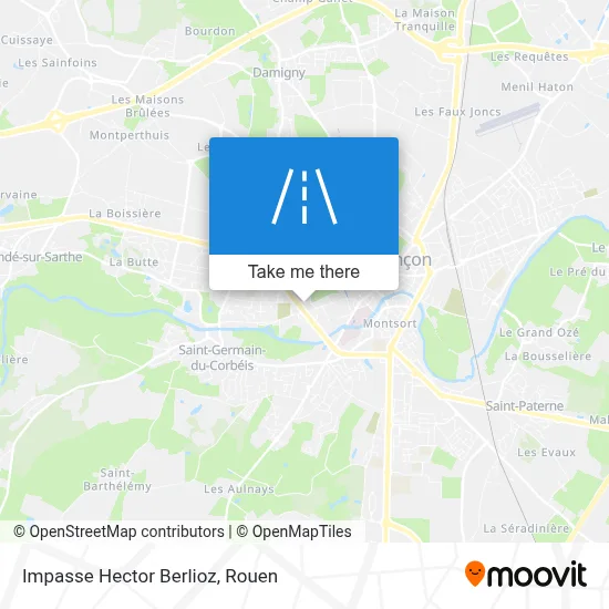 Impasse Hector Berlioz map