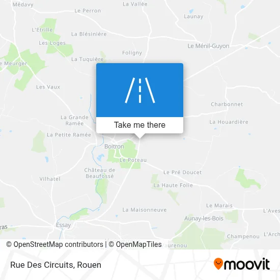 Rue Des Circuits map