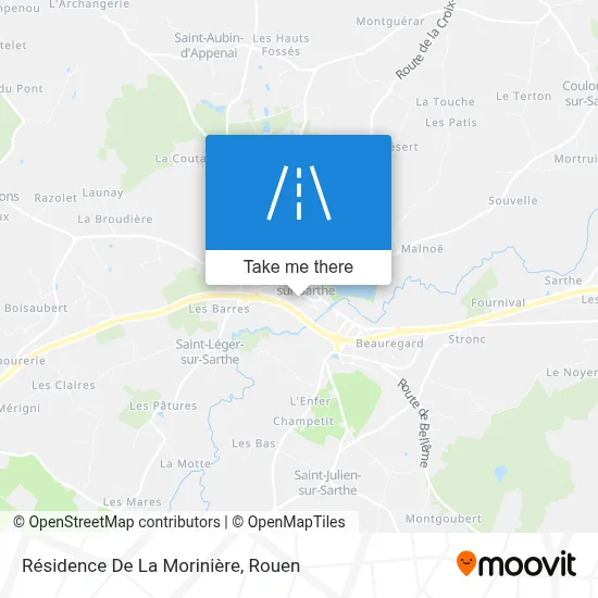 Résidence De La Morinière map