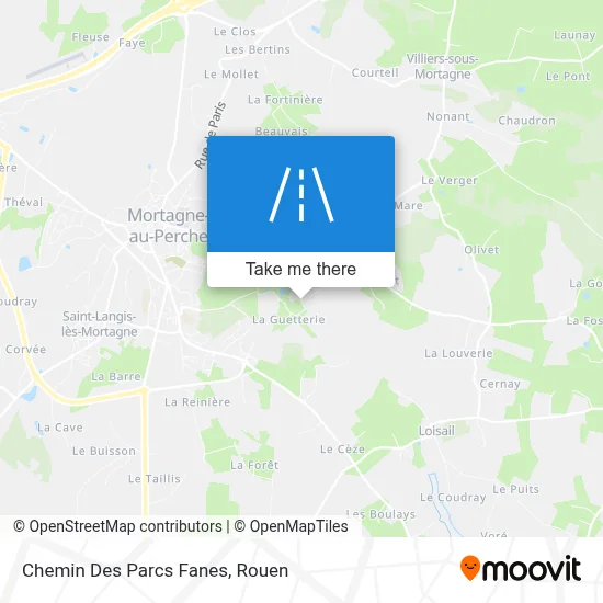 Chemin Des Parcs Fanes map