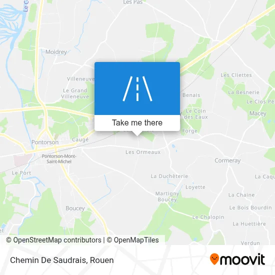 Chemin De Saudrais map