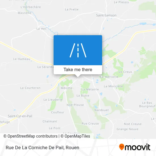 Rue De La Corniche De Pail map