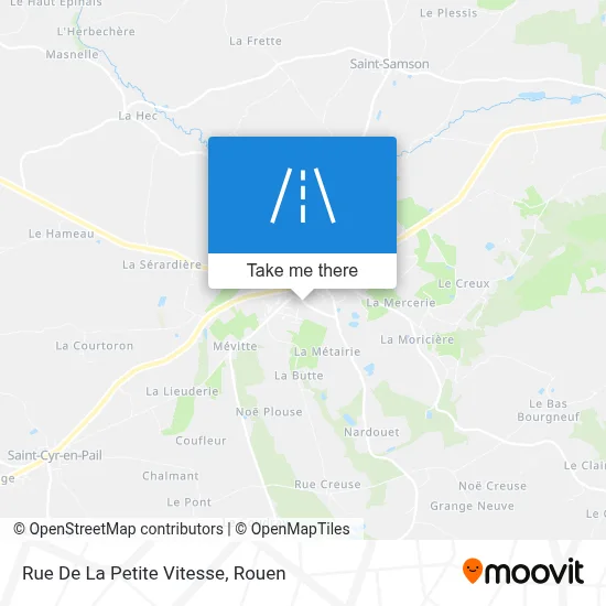 Mapa Rue De La Petite Vitesse
