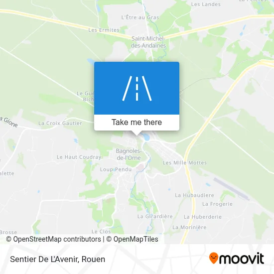 Sentier De L'Avenir map