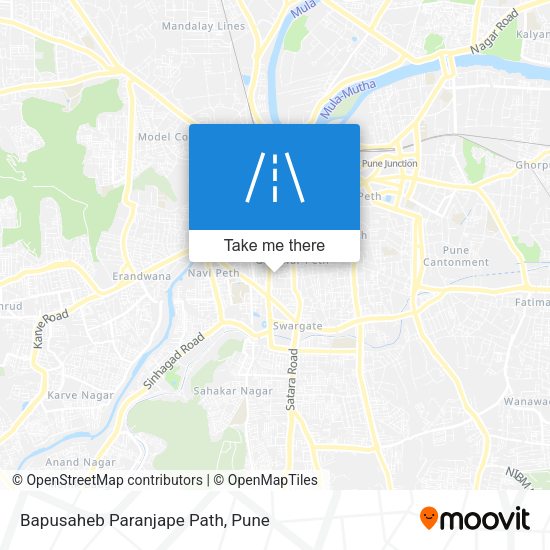 Bapusaheb Paranjape Path map