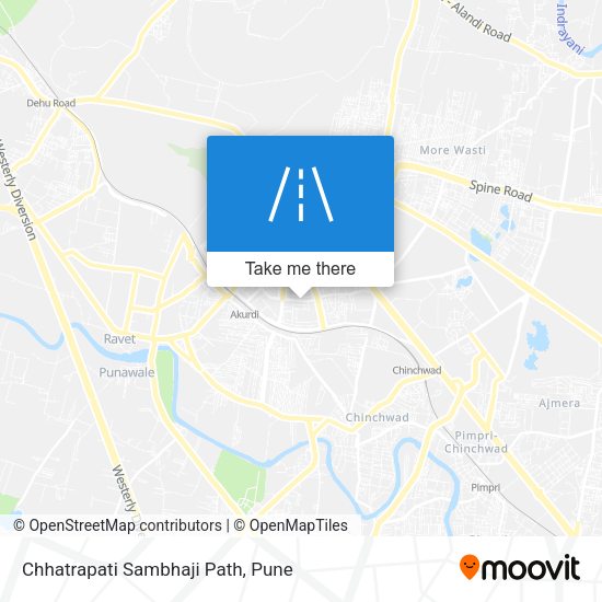 Chhatrapati Sambhaji Path map