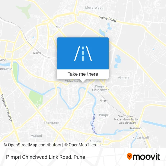 Pimpri Chinchwad Link Road map